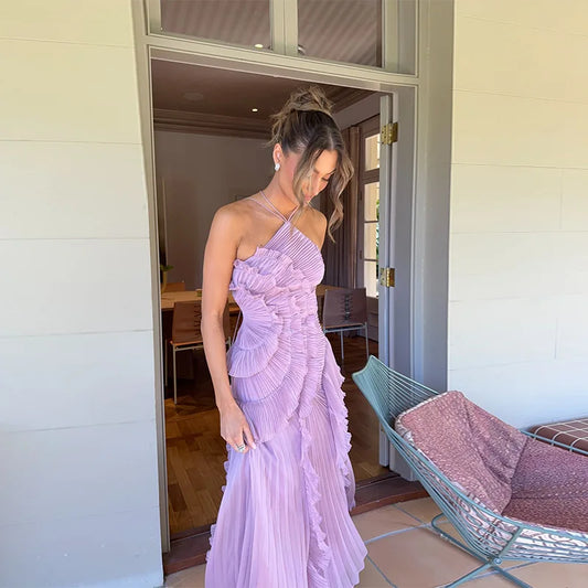 The Liora Ruffle Maxi Dress